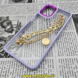 قاب گوشی Galaxy A12 سامسونگ اورجینال متال کیس Metal طرح پشت طلق شفاف دور سیلیکونی دستبندی کارتیر یاسی طلایی کد 927