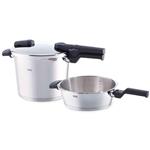 ست زودپز 2 تایی 3.5  6 لیتری فیسلر آلمان Fissler Vitaquick pressure cooker set 2 pieces 22 cm  6.0  2.5 liters