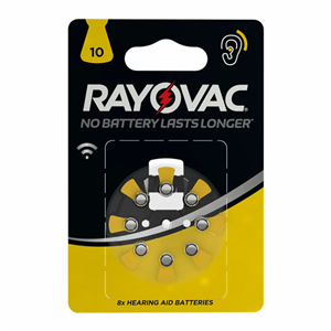 باتری سمعک ریوواک Rayovac  شماره 10 بسته 6 عددی