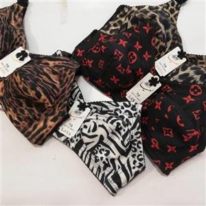 سوتین لعیا طرح دار بدون فنر