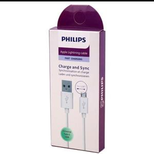 کابل فست شارژر  تایپ سی 2.1 آمپر برند فیلیپس با انتقال داده