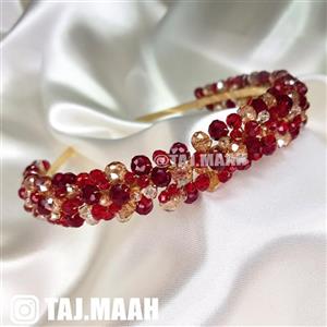 تاج کریستال قرمز مدل CRYSTAL-RD ماه فام و تاج ماه