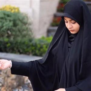 چادر مشکی بحرینی صدفی ندا ابریشم درجه 1 ( و ضمانت شستشو)