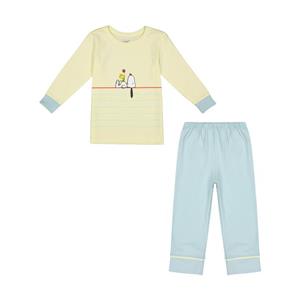 ست تی شرت آستین بلند و شلوار دخترانه ناربن مدل 1521414-11 Narbon Long Sleeve T-Shirt And Pants Set For Girls 