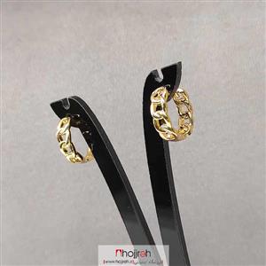 گوشواره زنانه استیل آبکاری طلا طرح کارتیر کد D184 