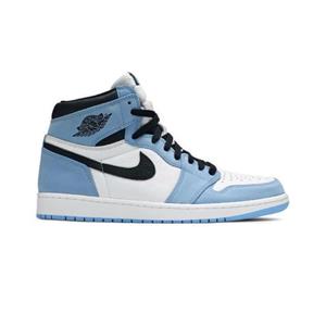 کفش  مردانه نایک جردن وان سفید ابی Jordan 1 Retro White University Blue Black