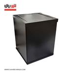 سطل سرویس بهداشتی مربع مشکی درب الاکلنگی فانتونی(FANTONI)