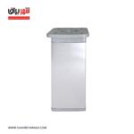  پایه 14 سانت مربعی نقره ای کد sh 4869