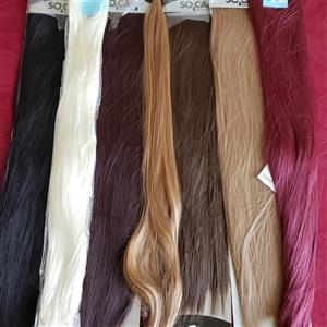 موهای اکستنشن لَخت ساده متری و  دوسرباز  بلند 80 سانتی