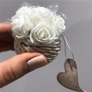 گیفت سبد گل فومی بسته 10 عددی
