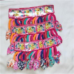 کش مو دخترانه_بسته 4عددی رنگی_6عددی مشکی