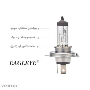 لامپ چراغ جلو خودرو تویوتا اف جی نور بالا و پایین برند عقاب اصل کره H4 60-55w