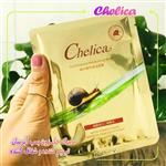 ماسک ورقه ای حلزون chelica.سفید و روشن کننده پوست.بازسازی سلول های پوست