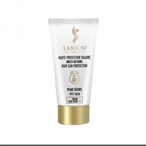 کرم ضدافتاب رنگی LANSON n شماره 1 5 spf 50 پوشش قوی یکدست لک چروک ماندگار 