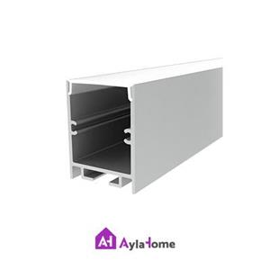 پروفیل نور خطی آلومینیومی 3 سانتی بدون لبه کد L34 نقره ای (شاخه 3 متری)