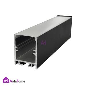 پروفیل نور خطی آلومینیومی 3 سانتی بدون لبه کد L34B مشکی (شاخه 3 متری)