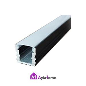 پروفیل نور خطی آلومینیومی 2 سانتی بدون لبه کد L23B مشکی (شاخه 3 متری)