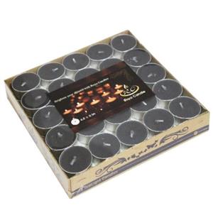 شمع وارمر (شمع سکه ای)رنگ مشکی بسته 50 عددی 650 گرم