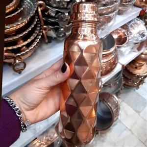 قمقمه و بطری آب سه بعدی مسی  ارتفاع 25 سانت