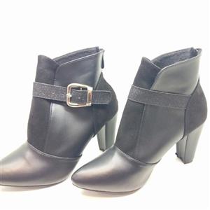 نیم بوت زنانه پاشنه دار مشکی