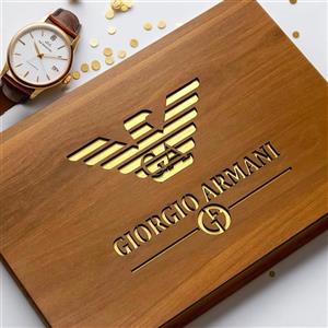 ست چرم مردانه آرمانی (کیف جیبی کمربند جاکارتی جاسوییچی)