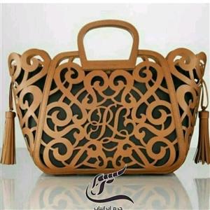 کیف چرم زنانه طرح دار