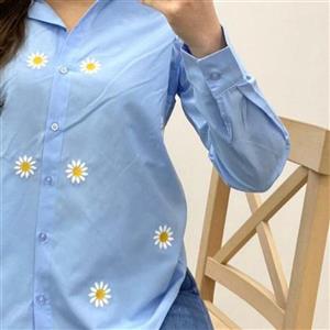 شومیز زنانه گلدوزی شده ترک