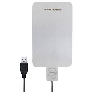 بخاری جیبی کوهنوردی برقی usb دار Handy Heatpad استیل\n