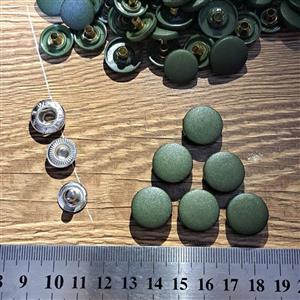 دکمه چهارپارچه الفا رنگ سبز یشمی سایز17