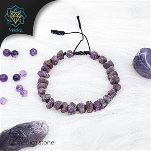 دستبند سنگ لعل(اسپینل)سرخ طبیعی
تراش استوانه نامنظم سایز 8 دور مچ 17 سانتیمتر