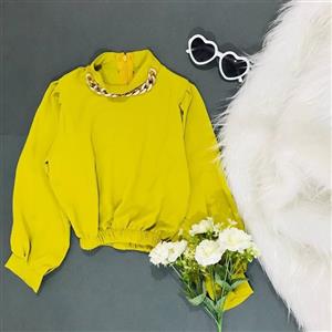 شومیز  کراپ دخترانه در 5 رنگ و سایزبندی 45. 50. 55. 60