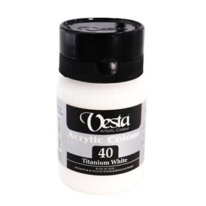 رنگ اکریلیک 250 میل سفید  وستا