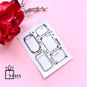 کاغذ یادداشت پشت سفید ،60 برگ طرح فانتزی سایزA6 (کد4)
