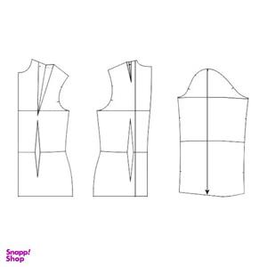 الگو خیاطی بالاتنه و آستین زنانه متد abm سایز 36 تا 54