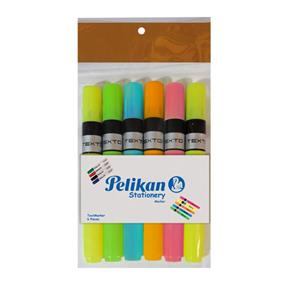 ماژیک علامت گذار پلیکان مدل Perfect بسته 6 عددی