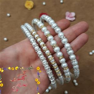 تل مفتولی مروارید سنگی و نگین حلقه ای هانیا