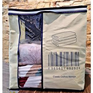 کاور پتو و نظم دهنده پارچه ای کمد طرح بارکد