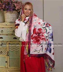 شال منگوله دار نخی