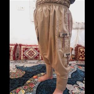 شلوار کردی شیرازی مدل 8 جیب-دم پا لوله-خشتک بزرگ- کمر 6 کش-سایز100و 105 و 110-سفارشی