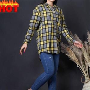 مانتو چهارخونه پشمی زنانه