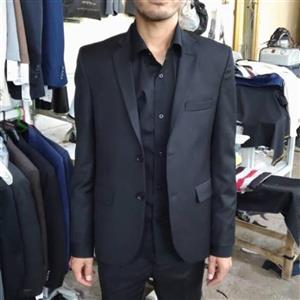 کت شلوار  مردانه مشکی فاستونی