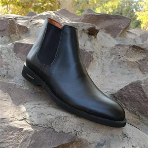 نیم بوت چرم طبیعی دستدوز مردانه(مدل کوین +)
