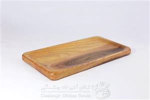 سینی چوبی شیجا تخت سایز کوچک Shija flat wooden tea tray small size