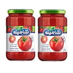 رب گوجه فرنگی غلیظ شده شامینه - 700 گرم بسته 2 عددی