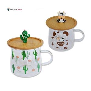 لیوان پیرکس طرح کاکتوس