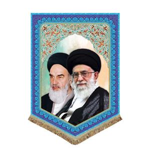 پرچم مخمل امام خمینی و آیت الله خامنه ای\n\nرهبری پرچم (کتیبه) مخمل 50 در 70\n