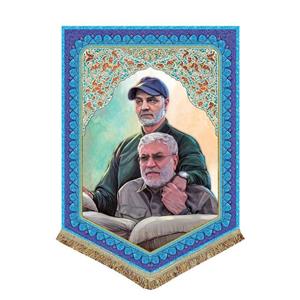 پرچم مخمل شهید قاسم سلیمانی و ابومهدی المهندس\n\nپرچم (کتیبه) مخمل 70 در 50 شهدا\n