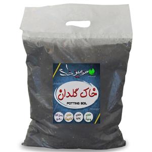 خاک گلدان سایز متوسط 10 لیتری سرزمین خاک