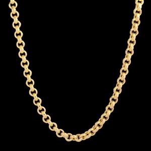 زنجیر طلا 18 عیار زنانه طلای مستجابی مدل رولو گلستانه کد R45 -