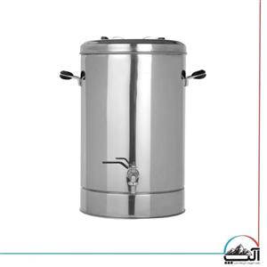 20 لیتری فلاسک دوجداره صنعتی استیل 304 با شیر ابنما و نگهداری بالا